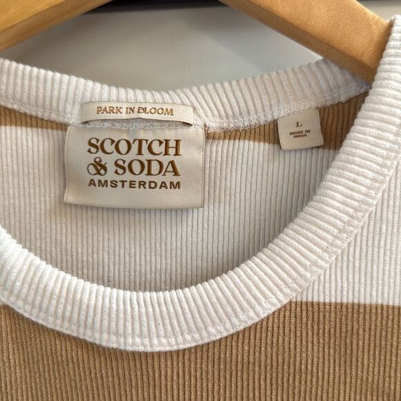 Scotch & Soda Cotton In-Conversion Racer Striped Tank Large - Picture 5 of 7